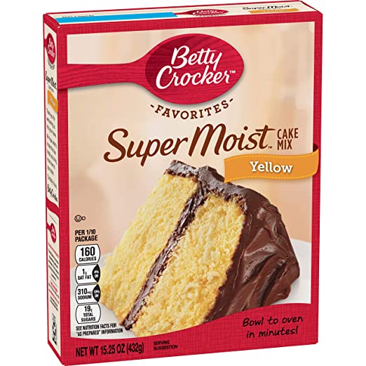 Betty Crocker Cake Mix Yellow 423 GRS